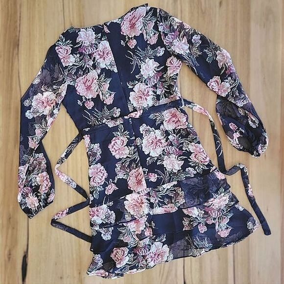 Bardot Tween Girl Cassidy Wrap Dress in Mood Bloom - Picture 5 of 16